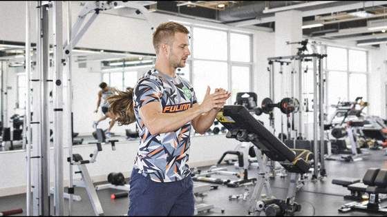 High-intensity interval training session
