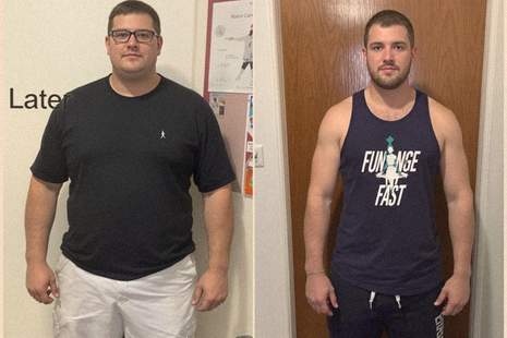Weight loss transformation